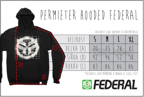 Federal PERIMETER Hooded Sweatshirt Black