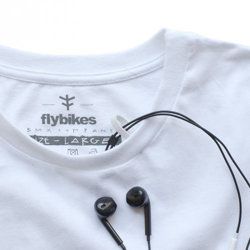 Triko Flybikes COLLEGE POCKET White
