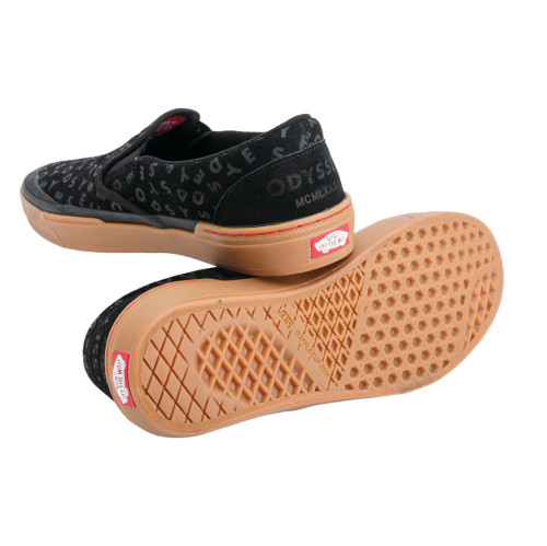 Boty Vans BMX SLIP-ON ODYSSEY Black/Red/Gum