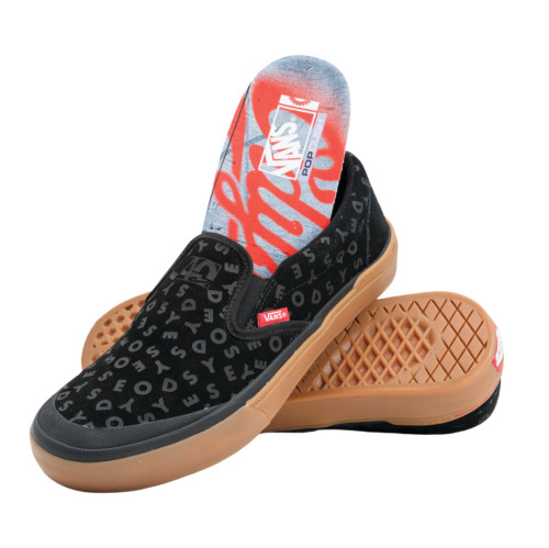 Boty Vans BMX SLIP-ON ODYSSEY Black/Red/Gum