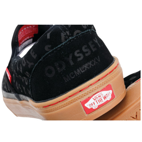 Boty Vans BMX SLIP-ON ODYSSEY Black/Red/Gum