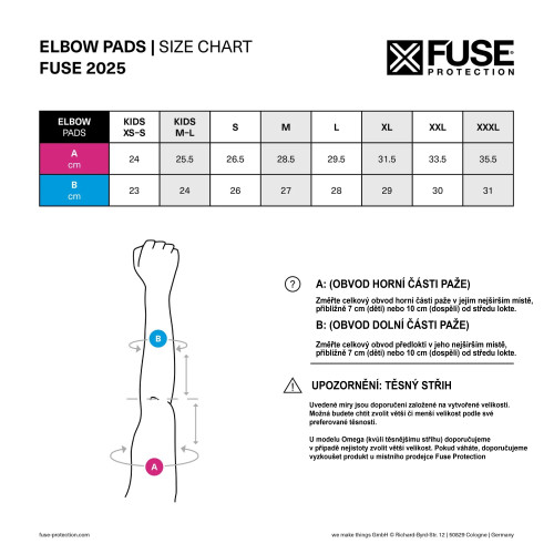 Chrániče loktů Fuse DELTA