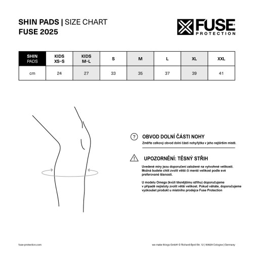 Chrániče holení a kotníků Fuse ALPHA PLUS