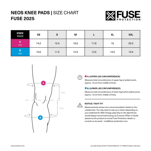 Chrániče kolen Fuse NEOS