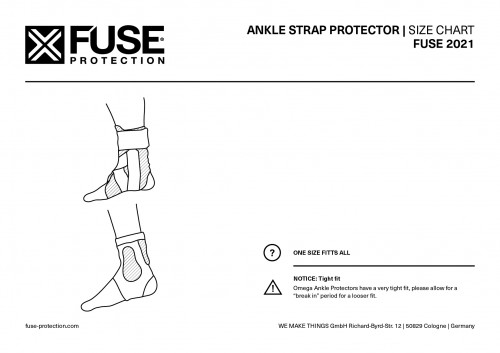 Chrániče kotníků Fuse ALPHA Ankle Protector Black