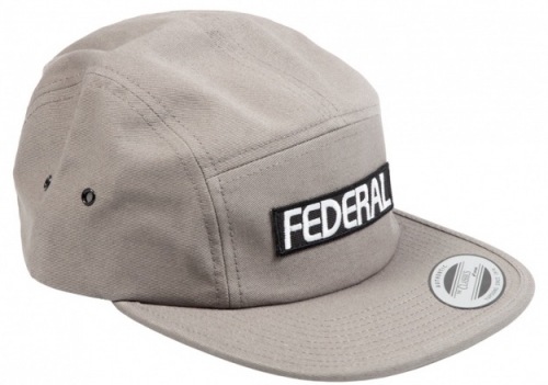 Federal LOGO 5 Panel Hat Grey