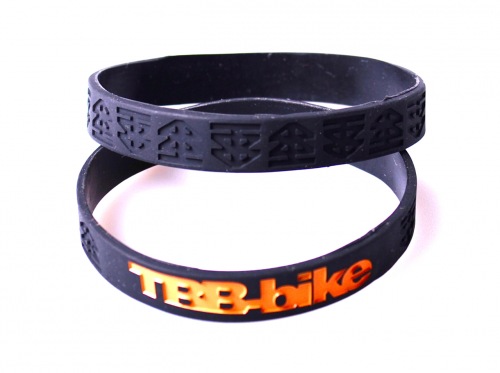 TBB-bike.cz LOGO TREE Wrist Band Black/Orange