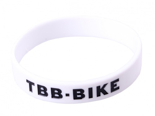 TBB-BIKE NEW LOGO Wrist Band White