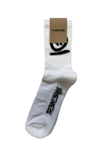 Ponožky Thebikebros BIG HEAD Soft Socks Wht/Black